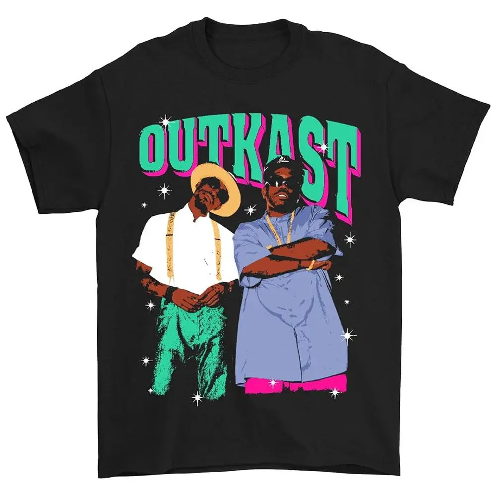 Outkast Unisex-Adult Artist Graphic T-Shirt Unisex Streetwear Casual Music Tee