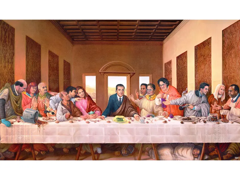 "The Last Dinner Party" 24" x 12.5" High Quality Canvas Print