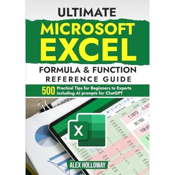 USED-Ultimate Microsoft Excel Formula & Function Reference Guide: 500+ Practical Tips for Beginners to Experts including AI prompts for ChatGPT by Mr Alex Holloway (Paperback)