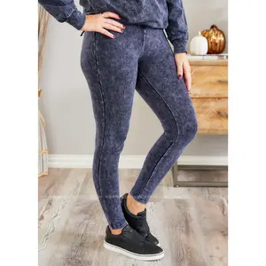 Hopeful Mind Leggings - BLUE GREY - LAST ONESS FINAL SALE