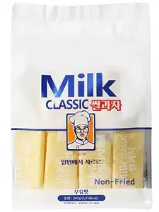 Milk Korean Rice Snack – 24 Pack Kid-Friendly School Snack, Rice, Non-Fried, Zero Trans Fat, Individually Wrapped, 240g (8.47oz) 밀크 쌀과자