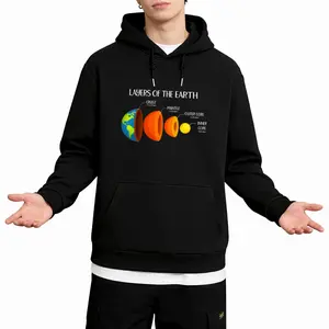 Geology Science Hoodie with Earth's Crust Layers Print – Perfect Nerd Gift
