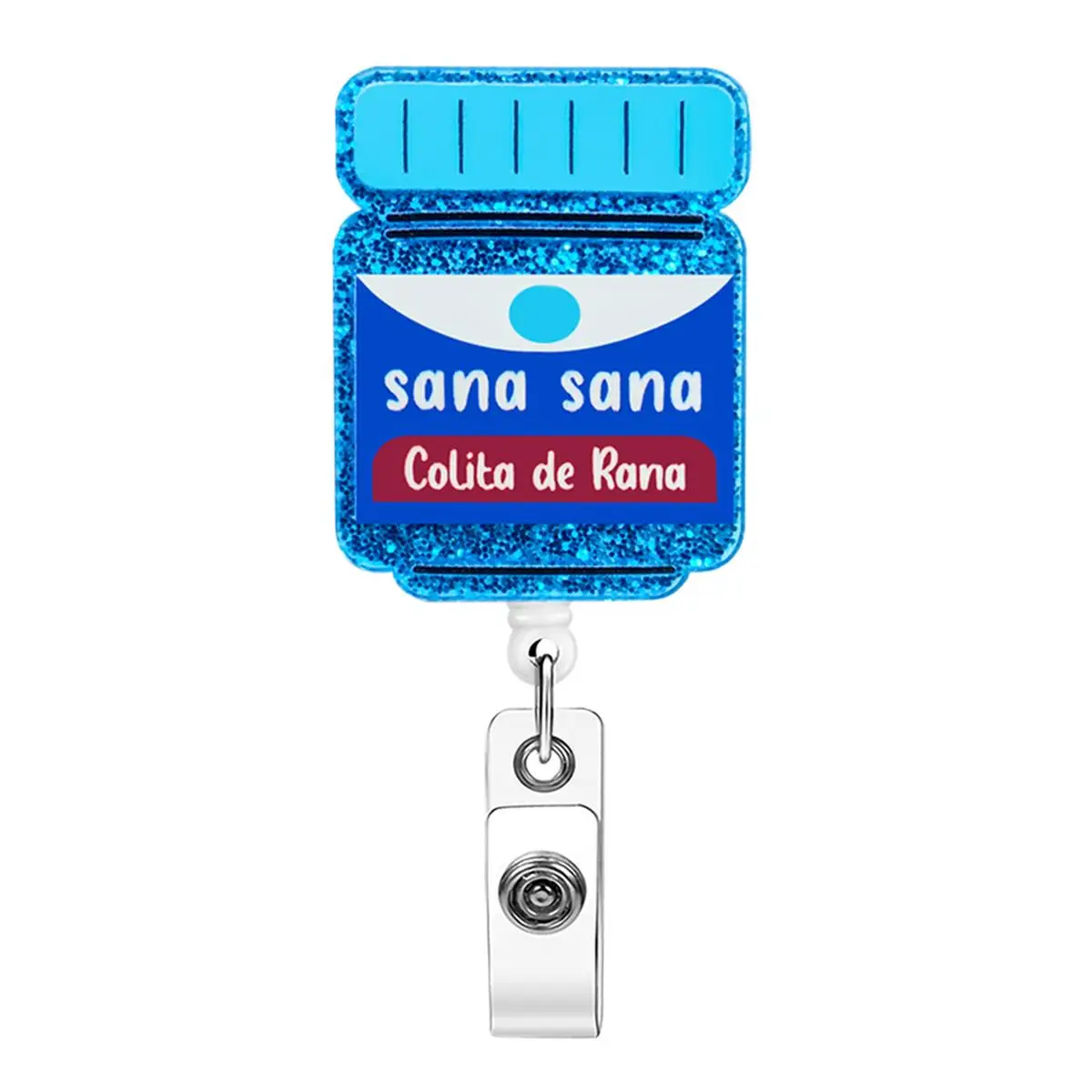 Sana Sana Retractable Badge Holder, 1 Count Id Badge Holder with Clip, Belt Clip Badge, Durable Materials, Id Badge Holder for Nurses & Doctors & Stud