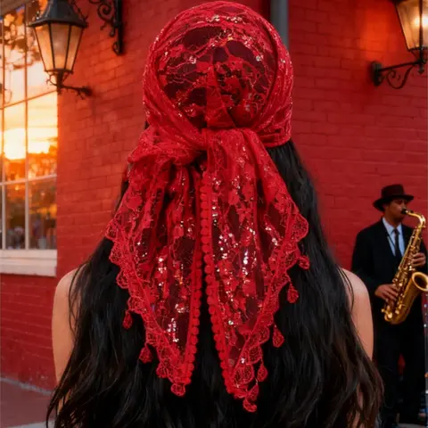 New embroidered polyester square scarf fashionable versatile decorative silk scarf 130cm temperament yarn women's thin Square Head Scarf Fashion Hair Scarves Summer Scarf