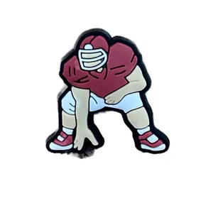 Football Player Croc Shoe Charm Footwear Jibbitz