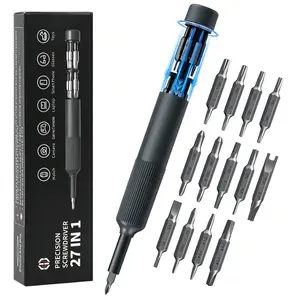 27-in-1 Mini Screwdriver Set – Magnetic Pocket Screwdriver with Various Bits, Compact Fix Tool for Phone, PC, Glasses, Watch & Gadgets