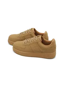 Unisex Height-Boosting Sneakers, Trainer, Thick Sole Casual Shoes, Patchwork Design, PU Leather Upper, Low Top, All Seasons, Medium Width