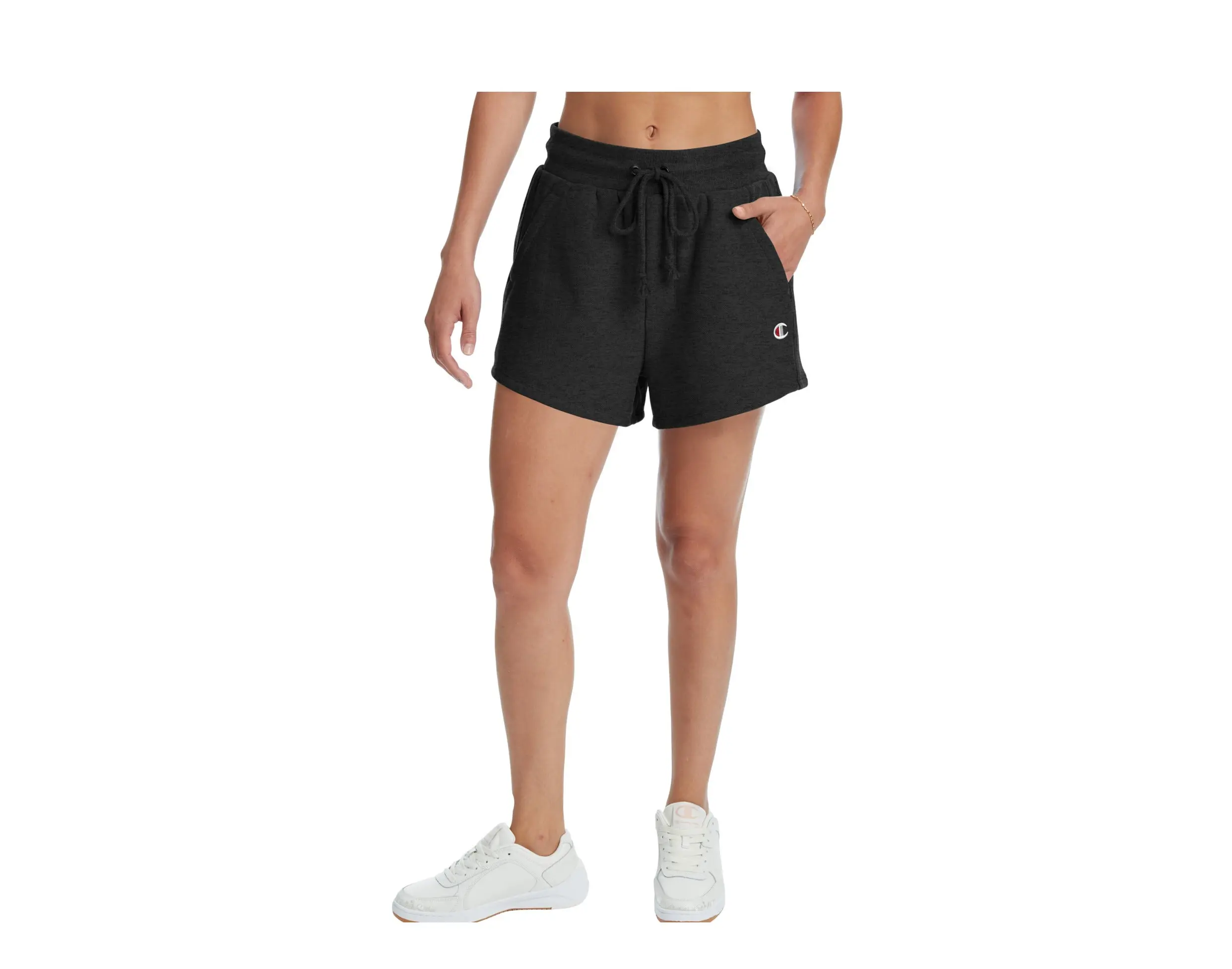 Champion C Life Reverse Weave Shorts in Black | Women's