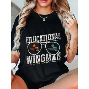 100% Cotton Educational Wingman Assisting Teacher Teaching Assistant T-Shirt