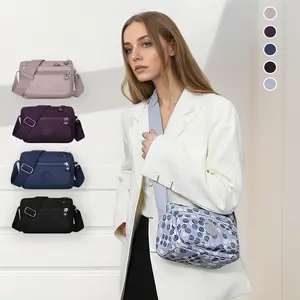 Versatile Crossbody Bag for Women Waterproof Multi-Pocket Messenger Bag with Adjustable Strap Medium Bag for Travel and Thanksgiving Gifts