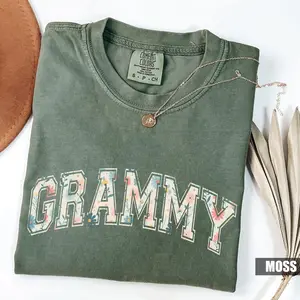Grammy Comfort Colors T-shirt, Grandma Shirt, Cute Granny Outfit, Flower Gramma Tee, Trendy Gigi Clothing, Lovely Mimi Shirt, Birthday Gift