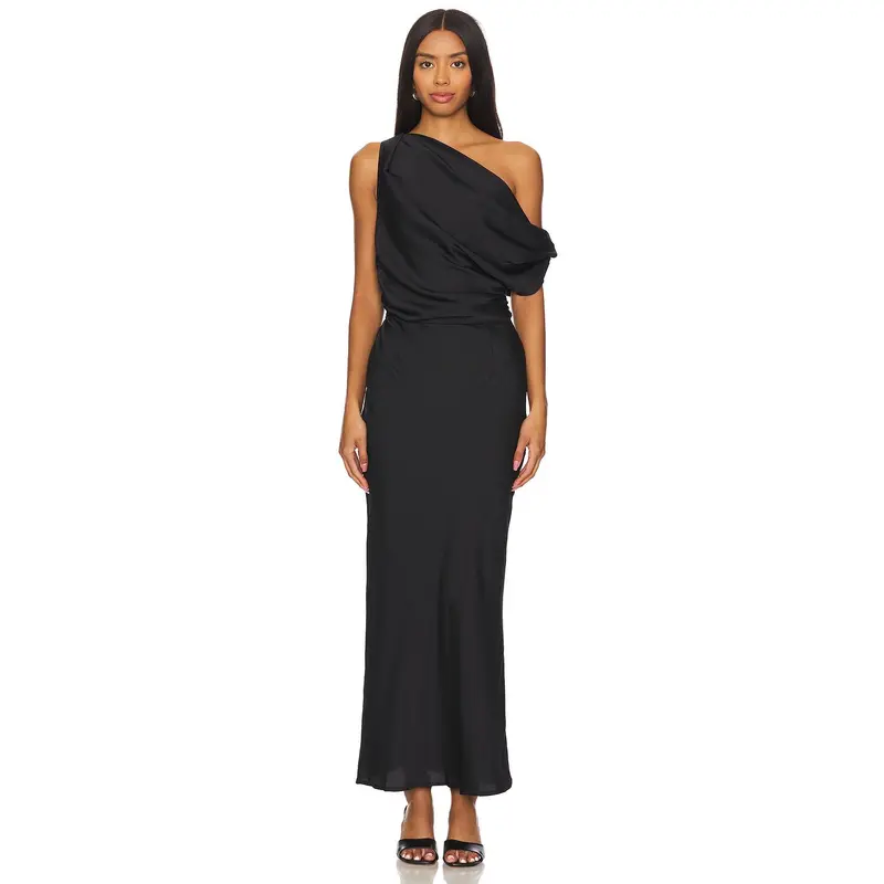 maxi dress blue floral Aster Bloom Maxi Dress