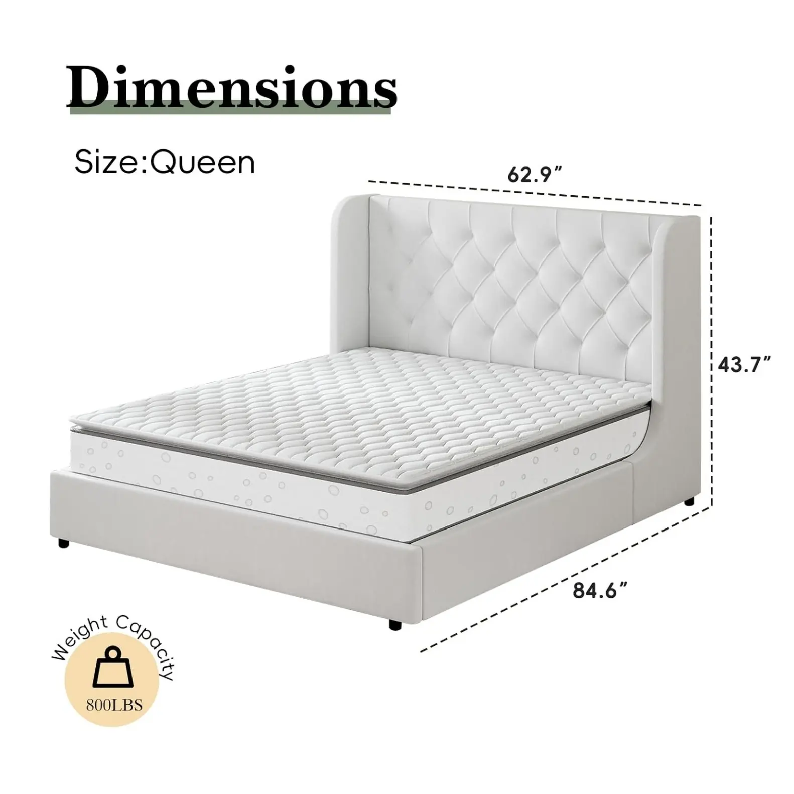Queen Size White