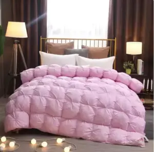 Elegant Luxe Goose Down Quilt Quilted Cotton Comforter - High-Quality Breathable Cotton, 100% White Goose Down, Below-Proof Design, Ideal for Winter
