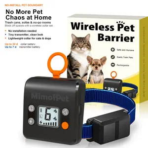 MimofPet Wireless Pet Barrier | B1-S | Stop Counter Surfing & Bad Habits | Wireless Pet Fence | Small Dog Breeds