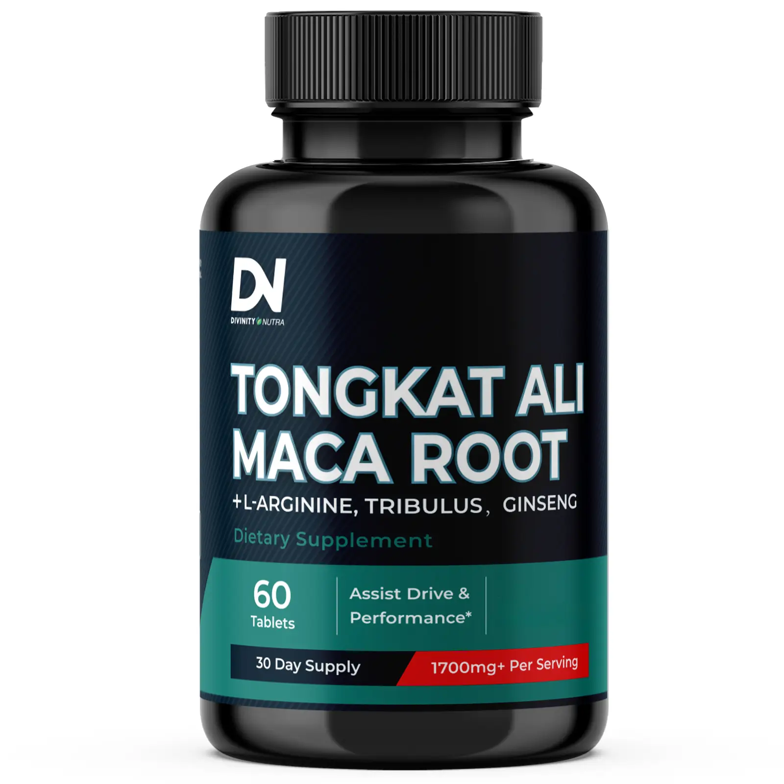 DN Tongkat Ali 400mg Supplements with Maca Root, L-Arginine, Tribulus, Ginseng Calcium, Zinc, Performance Premium Supplement, Fitness Dietary Made in