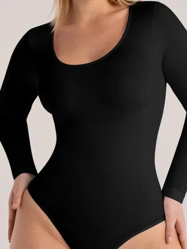 Shapermint Essentials All Day Every Day Long Sleeve Bodysuit