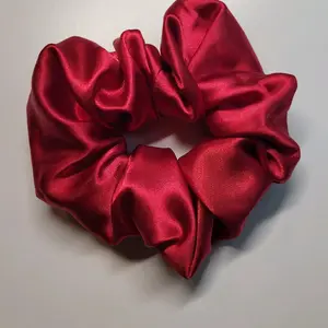 Red Satin Scrunchie