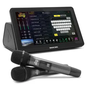 Magic Sing New 2025 All-in-One Magicsing Karaoke Machine – Wireless Microphones, Free Access to 350,000+ Songs w/ Updates, 11.5 Inches Touchscreen, Hi-Fi Audio