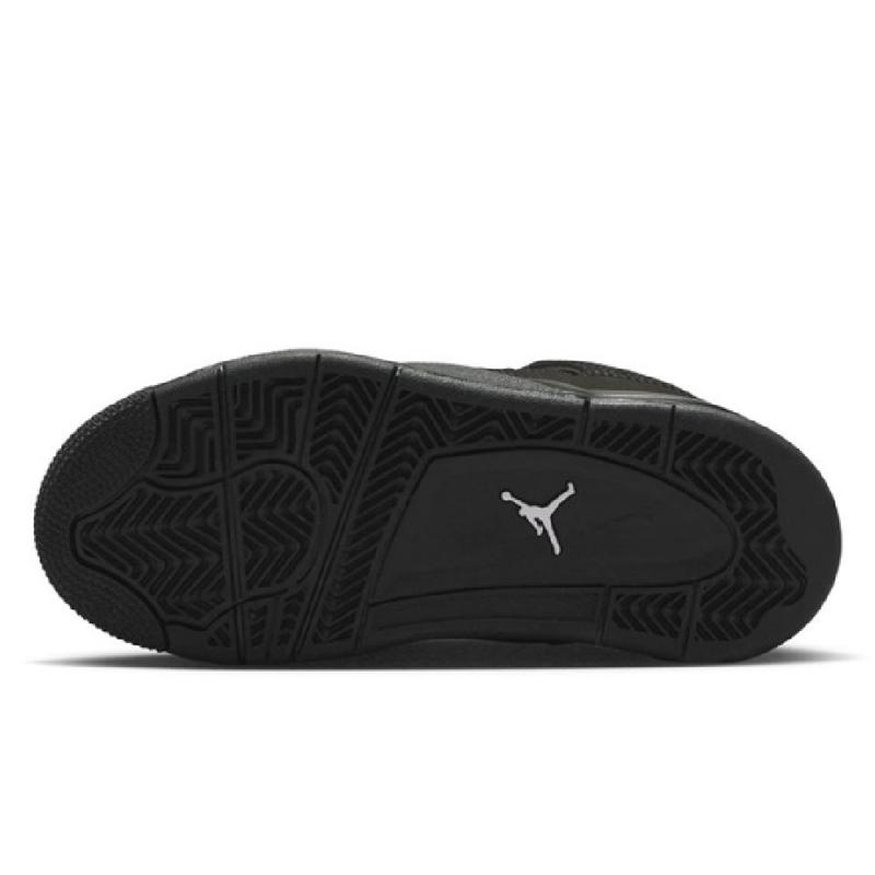 Little Kid's Jordan 4 Retro OG "Black Cat" Black/Black-LT Graphite (IB4388 010)