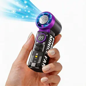 Portable Handheld Fan, 199-Speed Semiconductor Refrigeration Fan, High-speed Folding Mini Portable Fan for Cooling & Ice Application