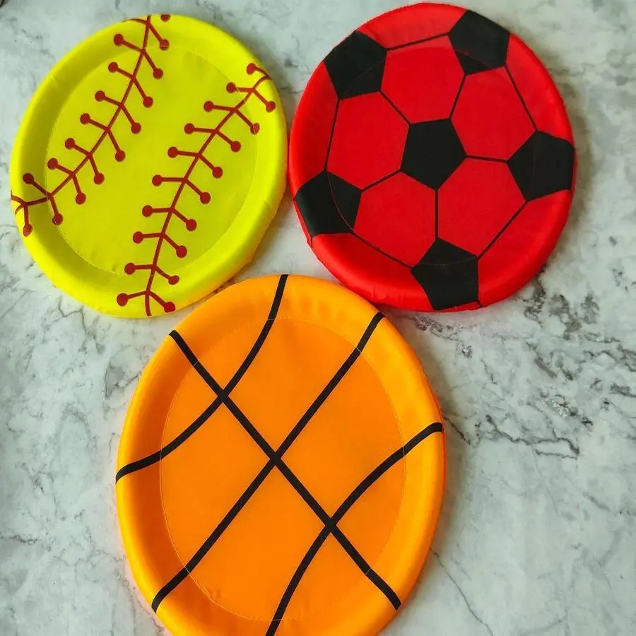 Oxford Fabric Soft Frisbee - Unisex Casual UFO Puzzle Toy for Kids Outdoor Play, Disc Sports Parent-Child Outdoor Activity Item