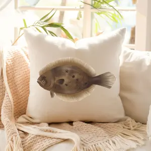 Flounder Fish Pillow