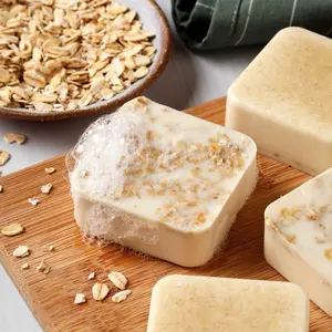 Sky Oatmeal Soap - Hydrating, Exfoliating Soap for Dry & Oily Skin - Natural Ingredients for Cleansing and Skin Care - Skincare