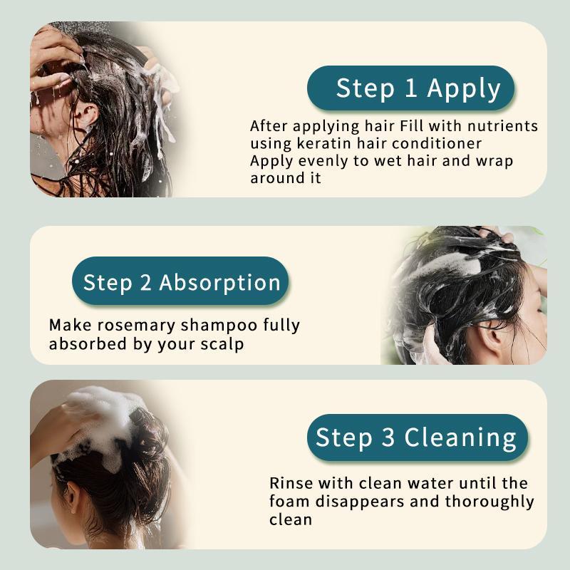 【Buy 1 Get 1 Free】BEKSF Anti-hair loss shampoo oil control anti-dandruff hair care rosemary repair reduce hair loss scalp cleansing conditioner 220ML Moisture Haircare Cleanser Hydrate Moisturizer Hydrating Moisturizing-3