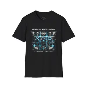Artificial Entelligen$e™ – Game Over Humanity Cyber Grid T-Shirt