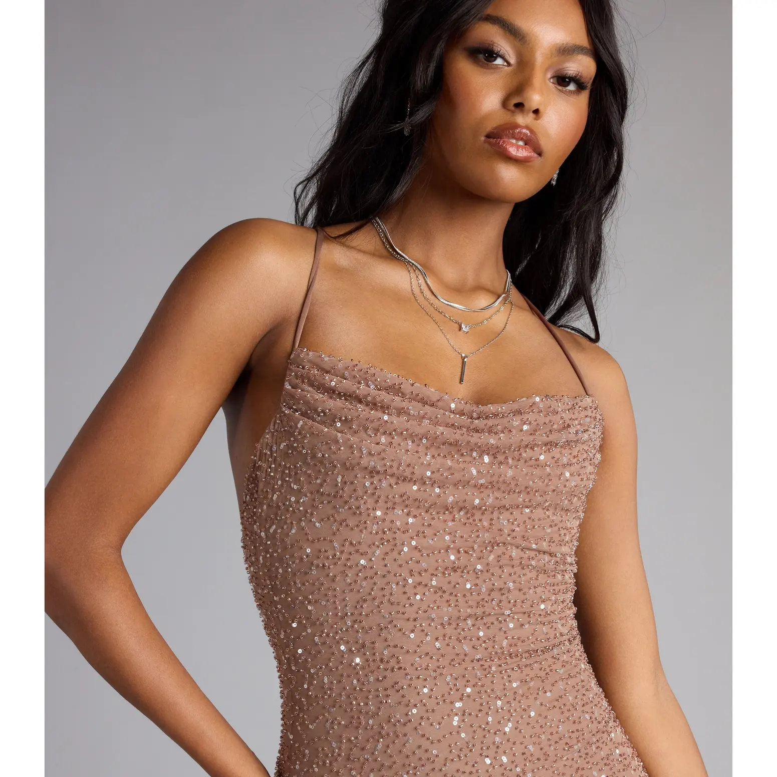 Mira Sequin Bead Strappy Mini Dress - TikTok Shop Mira Sequin Bead Strappy Mini Dress - TikTok Shop