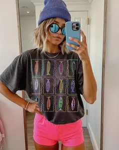 Comfort Colors Sardines Fisherman Graphic Tee, Playful Coastal Grandma Oversized Shirt, Aesthetic Vintage Tinned Fish Top, Trendy Fisherman Lifestyle Graphic Shirt, Premium Garment Dyed Seaside Apparel, Boutique Nautical Heritage Gift Tee