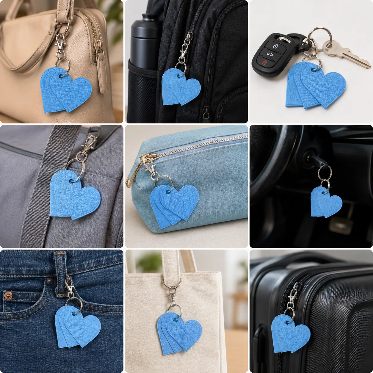 Triple Heart Keychain – Limited Edition