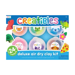 Creatibles Deluxe Air Dry Clay Kit - Set of 24 Colors