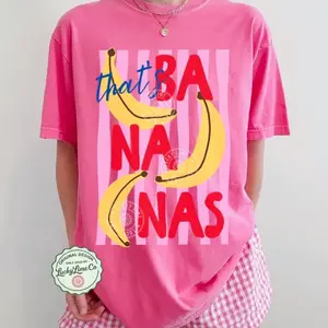 Comfort Colors That’s Bananas Shirt, Summer Fruit 2026 Tshirt, Food Pun Shirt, Retro Graphic Tee, Banana Graphic Tee, Trendy Summer Shirt