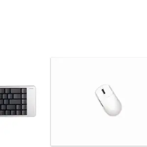 Glass Mousepad - Ultra Smooth Hard Surface, Fast Precision Control, Scratch-Resistant, Waterproof, Easy-to-Clean, Large Anti-Slip Frosted Desk Pad for Gamers (Black/White, 30*40cm)