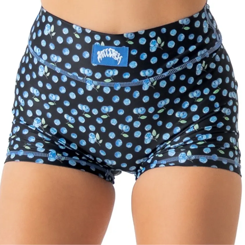 Black Blueberry Biker Short
