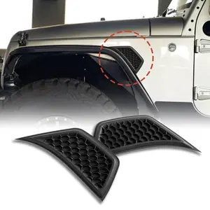 For 2007-2018 Jeep Wrangler JK & Unlimited Side Fender Air Vent Cover Trim Kit