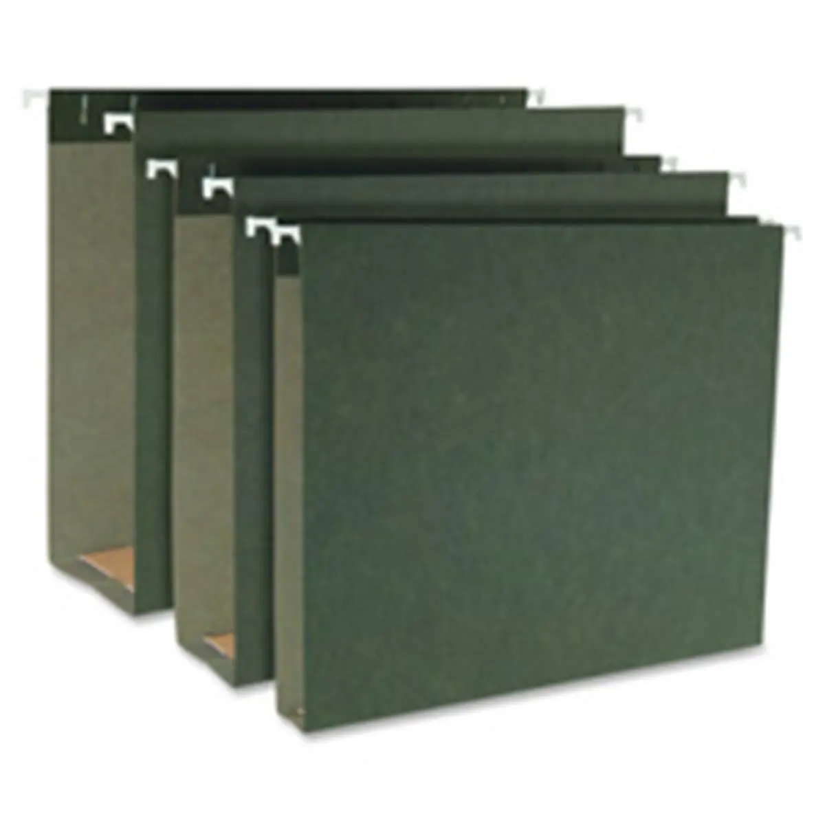 Business Source Reinforced Hanging File Folders with Tabs, 0.2-in Tab, 1-in Expansion, Polylaminate Reinforcement, Pressboard Reinforcing Inserts, 25-Count Box, SDGN for Document & Bulky Record Handling