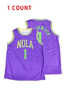 Men's Letter & Number Embroidery Basketball Jersey, Sports Jersey, Loose Casual Breathable Quick Drying Basketball Vest, Basketball Clothing for Team Training