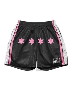 WWE Men Shorts CM Punk Star Print Athletic WWE Gym Workout Summer Casual Streetwear Loose Fit Comfortable Sports Training Running Wrestling Unisex