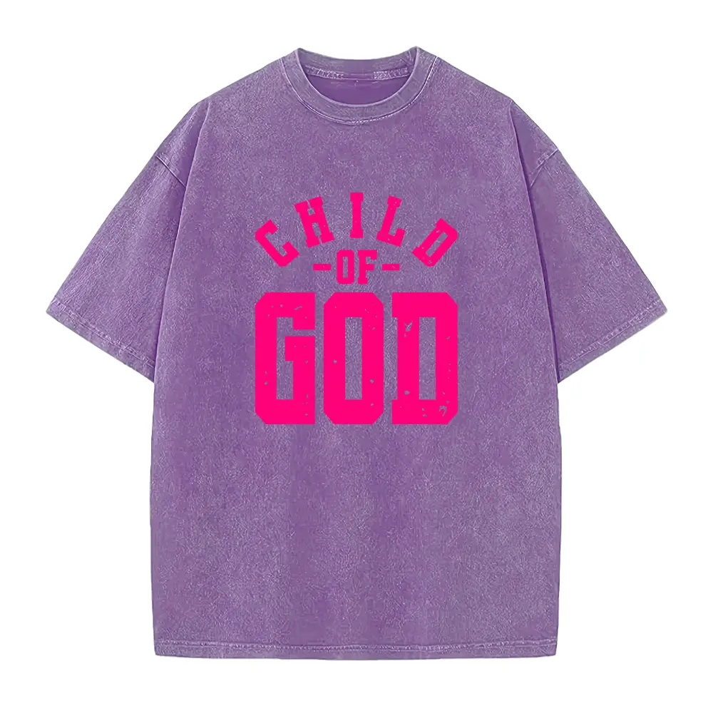 Of God Christian Faith T-Shirt for Men & Women - Bold Hot Pink Religious Tee with Verse Design, 220GSM Pure, Unisex Casual Church Wear, Year-Round Spiritual Apparel