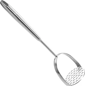 potato masher  Stainless Steel - Mashed Potato Masher Kitchen Utensil，Potato Smasher For Potatoes, Bean, Vegetable & Fruits，Pet Food, Heavy Duty Metal Avocados Smasher Tool, Dishwasher Safe, 14 Inch
