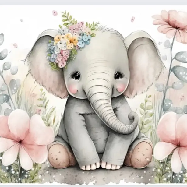 Elephant sippy cup, custom sippy cup,  Bottles,  Drinkware, little girl sippy cup, elephant stainless steel sippy cup, sublimation sippy cup