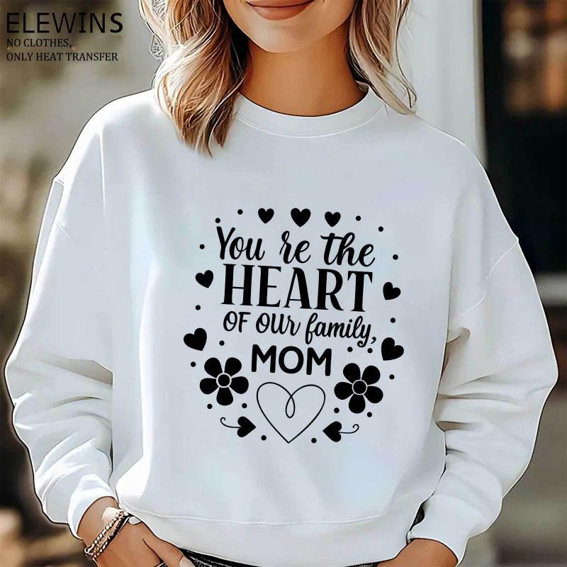 6 Sheets Happy Mother'S Day Mom Quote Iron on Transfers | DTF Transfers Ready to Press, Ideal for T-Shirts, Hoodies, Jeans, Backpacks & Pillows, Machine Washable Plastic | Washable Plastic Transfer Papers Suitable for Men and Women by