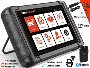 YOUCANIC  Pro Full System Scanner Bluetooth + Videoscope All Makes All Systems Bidirectional + 40 Maintenance + Free Lifetime Updates