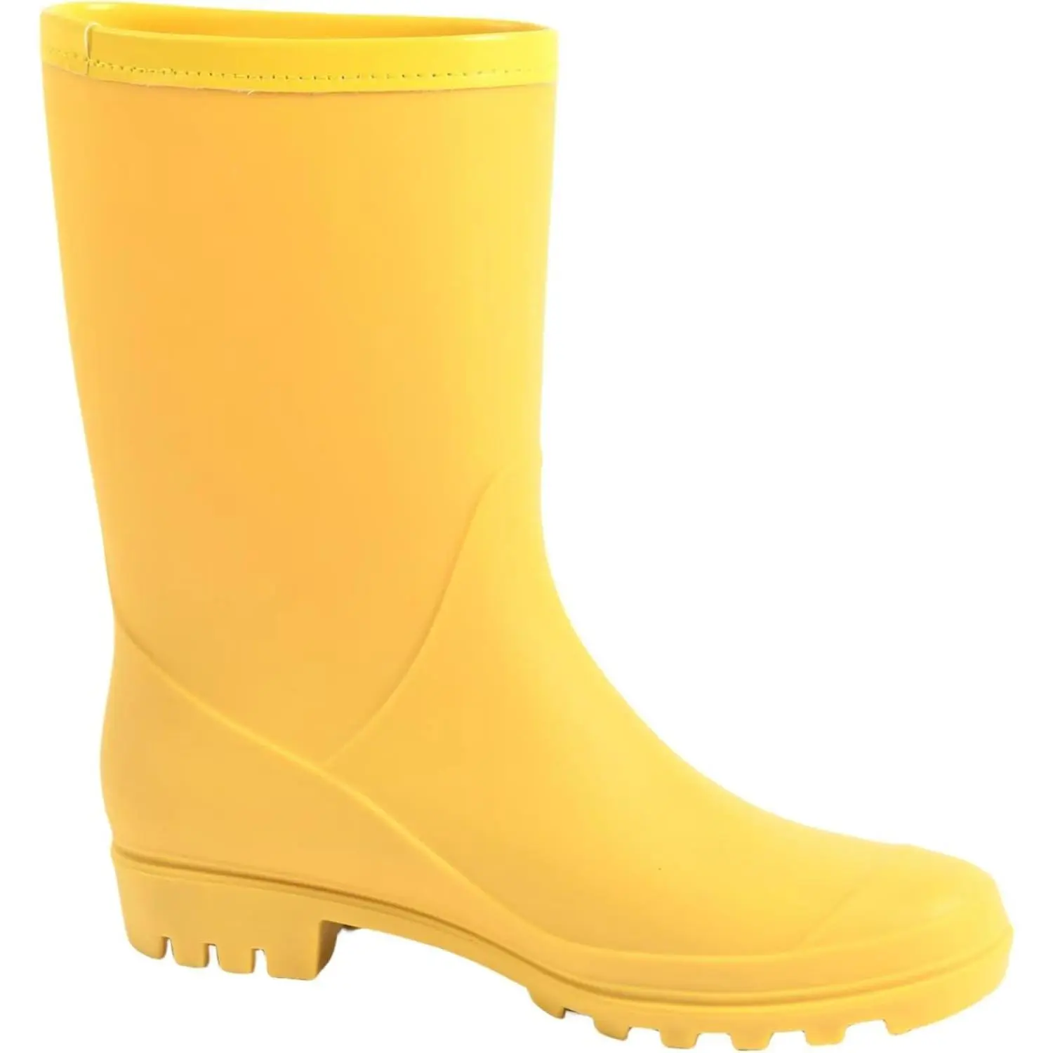 Women's Mid Calf Rain Boots Waterproof Fashion Garden Shoes Anti-slipping Rainboots For Women Comfortable Insole Light Rain Shoes
