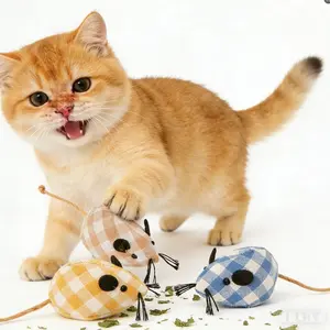 Cat toy simulation plush mouse catnip little mouse cat self-pleasure to relieve boredom cat toy pet supplies