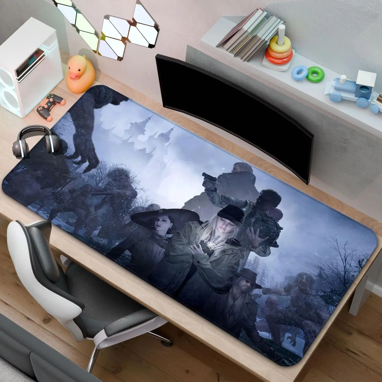 Resident Evil Village Mouse Pad | Chris Redfield Desk Mat | A Gift for Gamers