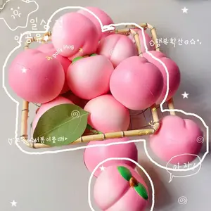 Stress Relief Realistic Tiktok Trendy Vent Prank Toy, Slow Bounce Peach, Perfect for Humor & Relaxation, Must-Have Fun Accessory